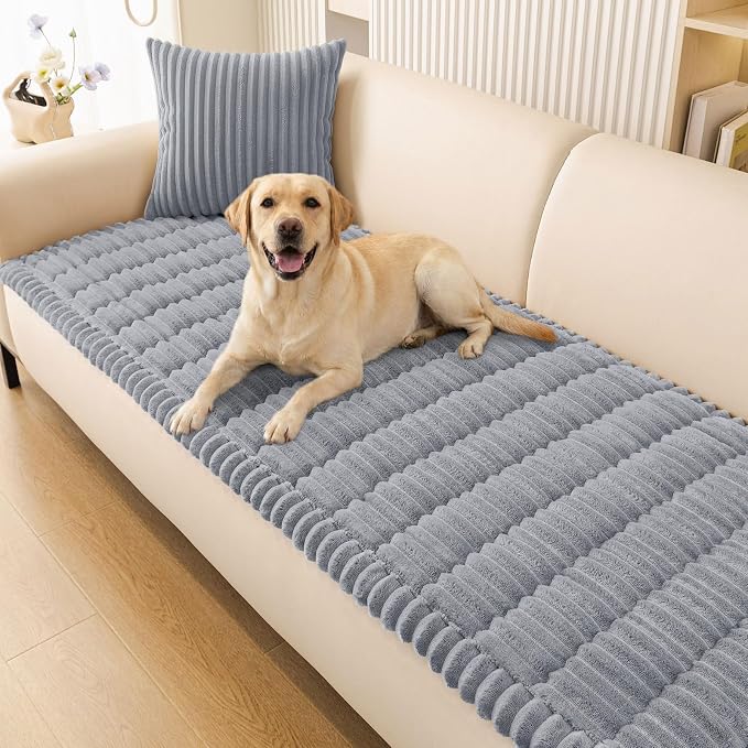 Smiry Couch Cover for Dogs, Non Slip Washable Sofa Protector for Pets | Soft Furniture Cover for Leather & Fabric Couches, Cozy Protect Against Fur, Dirt & Messes, Pet Friendly, 27.6"x47" by Smiry