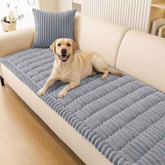 Smiry Couch Cover for Dogs, Non Slip Washable Sofa Protector for Pets | Soft Furniture Cover for Leather & Fabric Couches, Cozy Protect Against Fur, Dirt & Messes, Pet Friendly, 27.6"x70.9" by Smiry