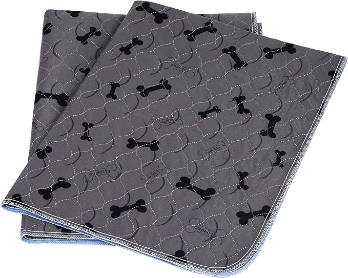 Washable Dog Pee Pads with Free Grooming Gloves,Non Slip Dog Mats with Great Urine Absorption,Reusable Puppy Pee Pads for Whelping,Potty,Training,Playpen by JdPet