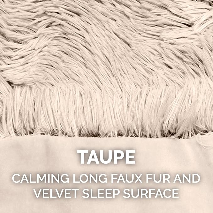 Furhaven Waterproof Throw Blanket for Dogs & Indoor Cats, Reversible Protective Pet Blanket, Small, Long Faux Fur & Velvet, Taupe - Image 6