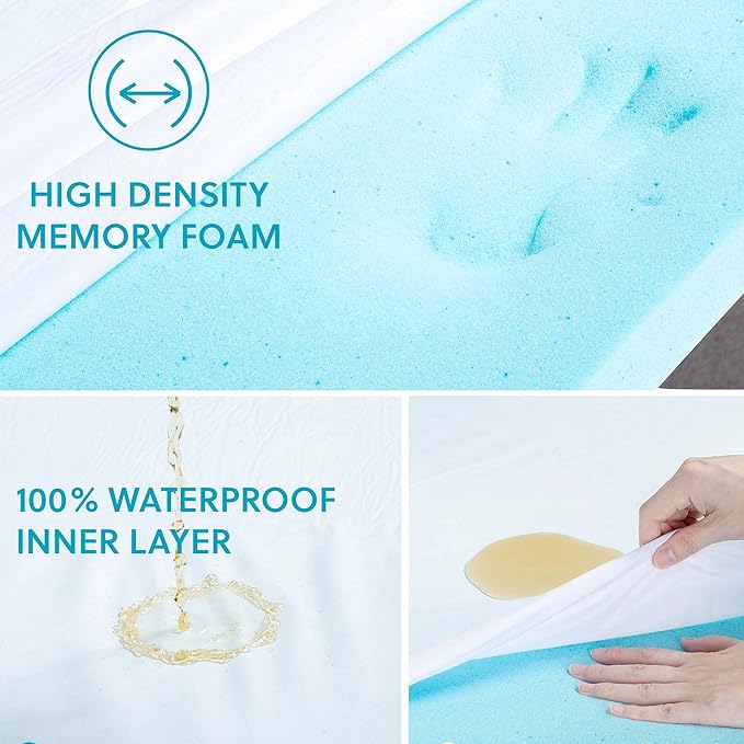 Orthopedic Memory Foam Dog Bed, Cooling Dog Beds for Extra Large Dogs -Waterproof Pet Bed for Crate with Removable Washable Cover, Ideal for Arthritic Dogs, XL(41inch,90Lbs) - Image 3