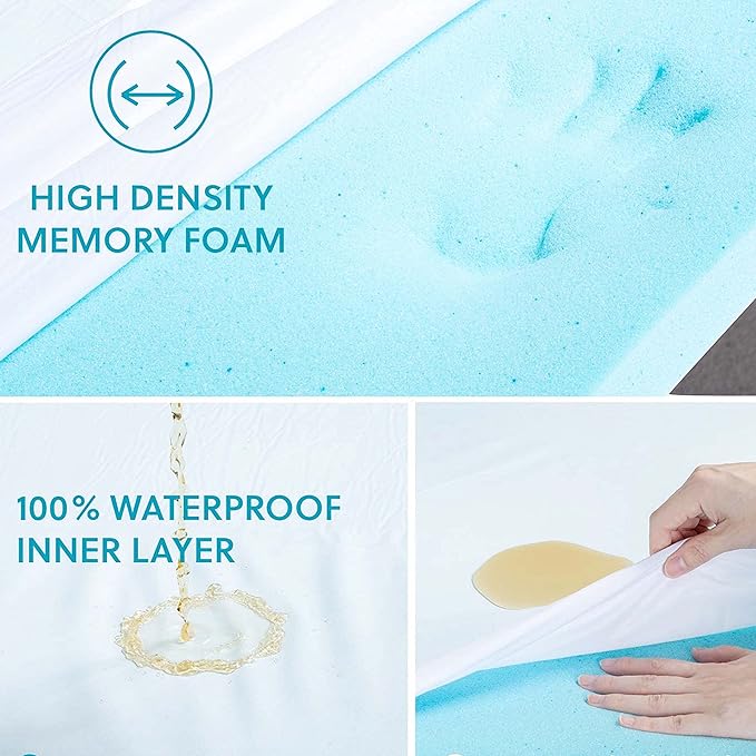 Orthopedic Memory Foam Dog Bed, Cooling Dog Beds for Extra Large Dogs -Waterproof Pet Bed for Crate with Removable Washable Cover, XXL(47inch,110Lbs) - Image 3