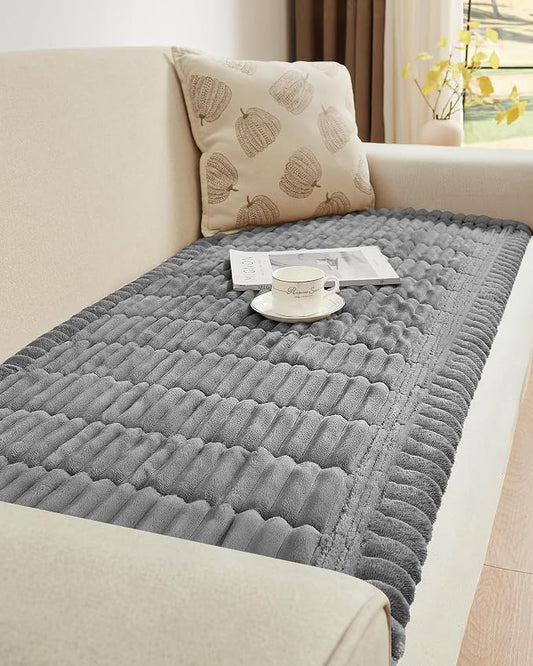 Couch Cover for Dogs Cats, Non Slip Washable Pet Sofa Protector, Plush | Polyester plush, non-slip silicone, machine washable, sofa sectional loveseat recliner, fur scratches muddy paws protection by Unknown