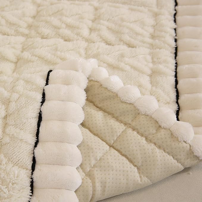 Non Slip Couch Covers for Dogs, Pet-Friendly Washable Couch Covers for 3 Cushion Sofa Pet Couch Cover (White, 35.4'' x 83'') - Image 9