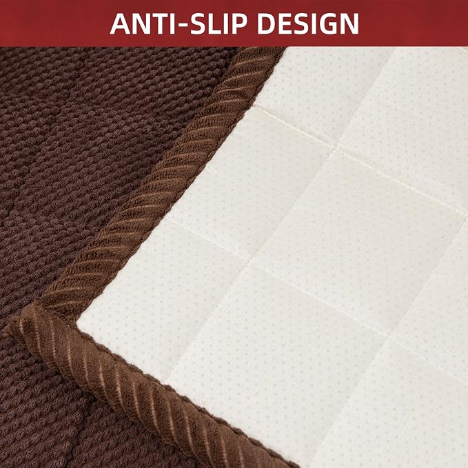 Pet Couch Covers,Couch Cover for Dogs Washable,Anti Slip Dog Sofa Covers Couch Protector Sofa Mat,Seat Cover,Dog Mat,Pet Pad for Furniture 1 Piece (Brown, 21''x21''/Square) - Image 6