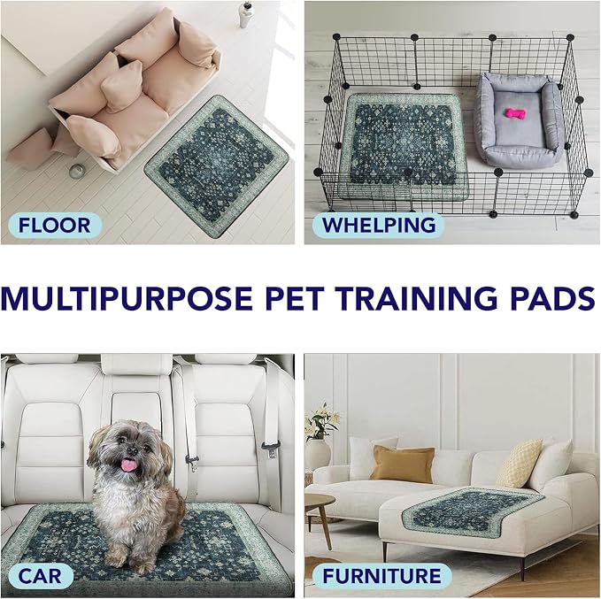 PUPIBOO Washable Pee Pads for Cats & Dogs - Super Absorbent Reusable Cat Litter Mat & Puppy Training Pad - 100% Waterproof, Leak-Proof & Non-Slip Whelping Pads for Pet Housebreaking - Image 7