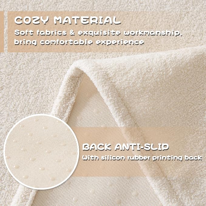 MYSKY HOME White Couch Cover for Dog Pet Friendly Couch Covers for Sofa, Sectional Couch Covers Furniture Covers for Cats Scratching, Non Slip Sofa Covers for Pets Washable, 71" x 118" - Image 5