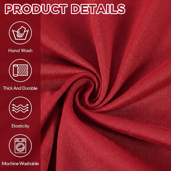 Peryiter 7 Pcs L Shape Sectional Recliner Sofa Covers 5 Seat Sectional Couch Covers Milk Silk Velvet Stretch Reclining Sofa Slipcover Furniture Protector for Living Room (Christmas Red,Milk Silk) - Image 5