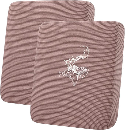 hyha Waterproof Couch Cushion Covers for Pets, Non Slip Sofa Seat Cover | Stretch Jacquard Fabric, Elastic Bottom, Non Slip Fit, Waterproof Protection, Pet Hair Protection (2 Pieces) by hyha