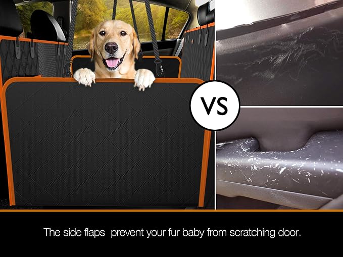 XXL Dog Seat Cover for Trucks with Mesh Window Waterproof Dog Truck Hammock Durable Back Seat Protector for Full Size Pickup Trucks Machine Washable X-Large Truck Pet Seat Cover for Ram 1500 - Image 5