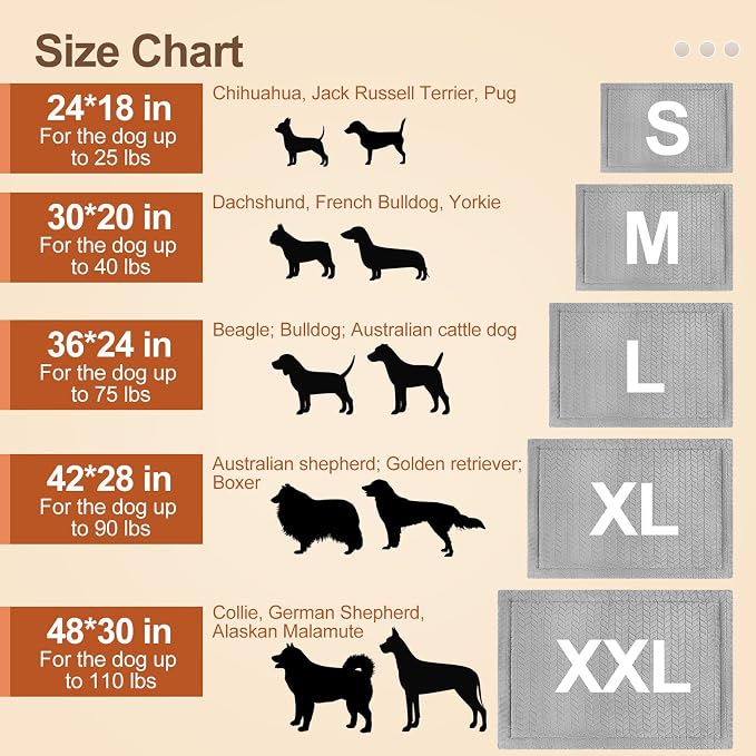BEAUTYZOO Washable Dog Crate Pad for Small Dogs, Ultra Soft Anti-Slip Fleece Pet Mat, Kennel Cage Sleeping Cushion for Travel & Car, Grey 24x18 Inch - Image 5