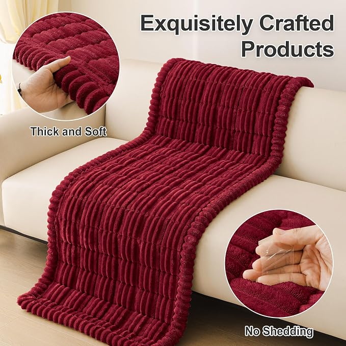 hyha Couch Cover for Dogs, Washable Non Slip Plush Flannel Sofa Protector | Thick Flannel, Silicone Anti-Slip Backing, Pet Hair & Scratch Protection, Fits Sofa & Loveseat (27.6" x 82.7") - Image 8