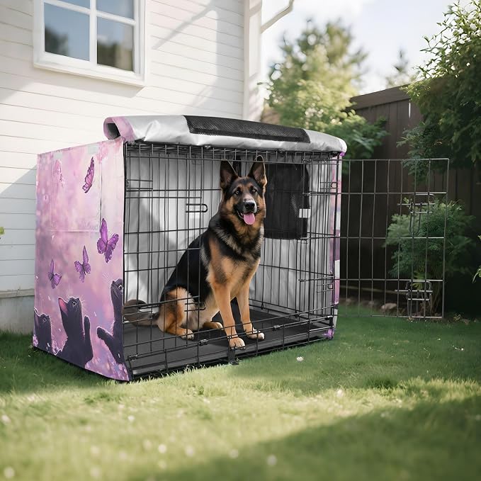Dog Crate Cover Kennel Cover for Dog Cages Breathable for Wire Cage Indoor Outdoor Cat1 - Image 8