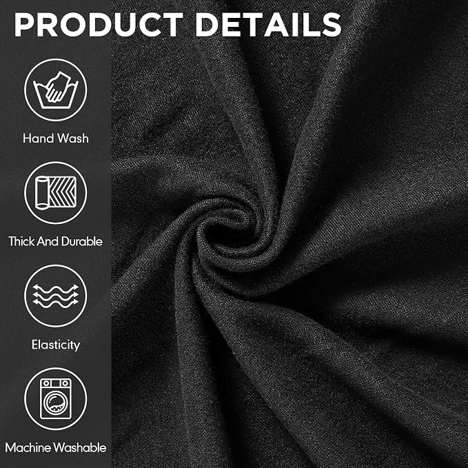 Peryiter 7 Pcs L Shape Sectional Recliner Sofa Covers 5 Seat Sectional Couch Covers Milk Silk Velvet Stretch Reclining Sofa Slipcover Furniture Protector for Living Room(Black,Milk Silk) - Image 5