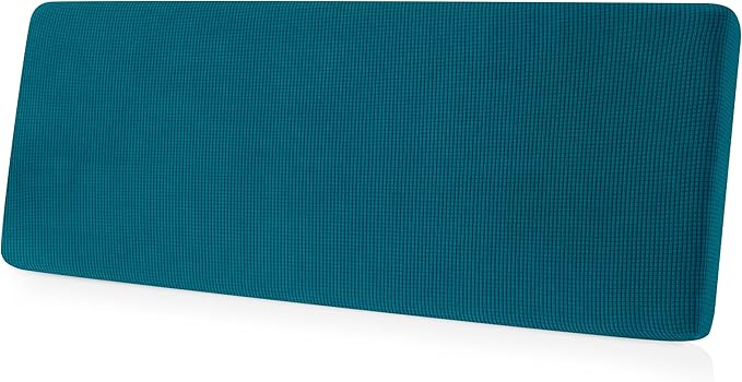 CHUN YI Stretch Loveseat Couch Cushion Cover Suitable for 2 Settee, Sofa Seat Slipcover with Spandex Jacquard Fabric(Medium,Teal) by CHUNYI
