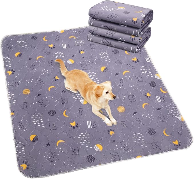 UPSKY Washable Pee Pads for Dogs 2 Pack 41”x 41” Reusable Puppy Pads Waterproof Pet Training Pads, Non-Slip Dog Mats Fast Absorbent Whelping Pads for Playpen, Potty, Crate, Bed by UPSKY