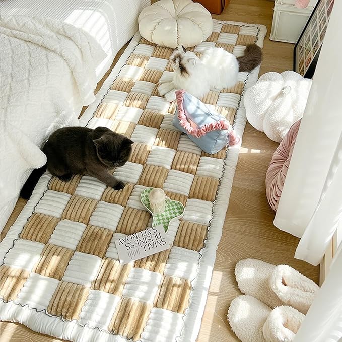 LiveGo Couch Cover for Dogs Washable, Sofa Cover Protector, Couch Covers for 3 Cushion Couch Sofa Pet Friendly, Soft, Non Slip (Light Coffee, 45x45 cm/17.7x17.7 in) - Image 6