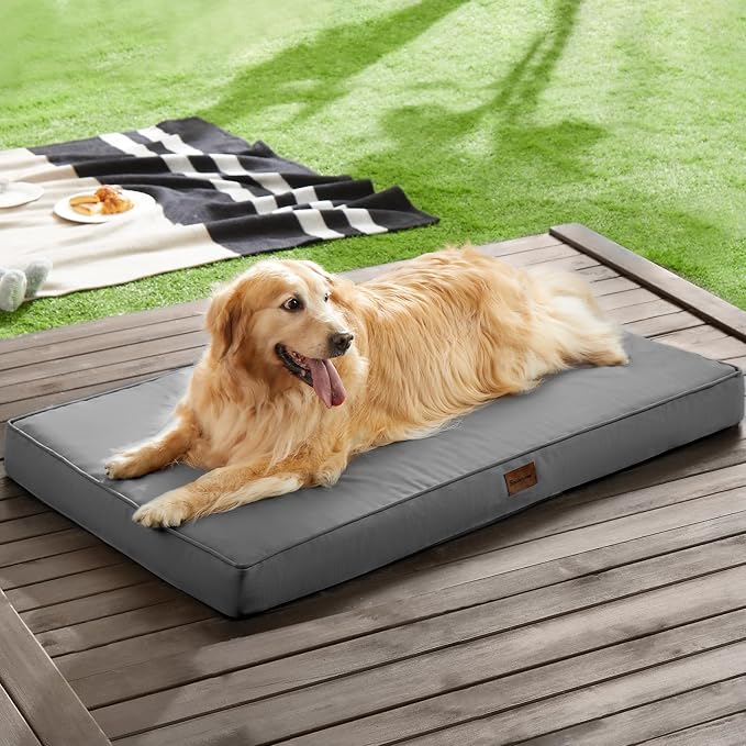 BFPETHOME Outdoor Waterproof Dog Bed for Large Dogs, Washable Cover, 42" | Outdoor & Indoor Use, Waterproof, For Medium, Large, Extra Large Dogs, Orthopedic, Egg Crate Foam, Up to 90 lbs - Image 2
