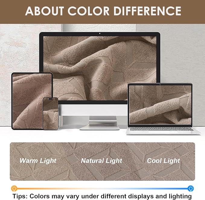 Genina Waterproof Couch Cushion Covers for Pets Washable Sofa Seat Covers | Non Slip,Stretch Jacquard Fabric,Pet Hair & Scratch Protection,Easy Installation,Furniture Protector,Loveseat Cover - Image 8