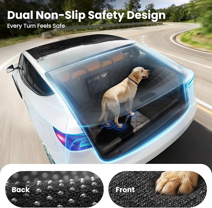 REEVAA SUV Cargo Liner for Dogs, Trunk Cover with Foam Side Walls, XL | 360° Full Coverage, Padded Sides for Dog Safety, Dual Non-Slip & Waterproof,Durable & Machine Washable,Safer Travel with Dogs - Image 3