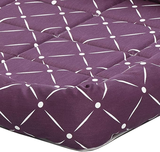 MidWest Homes for Pets 40236-PLD Quiet Time Couture Ashton Bolster Pet Bed, Large Dog/36, Plum - Image 3