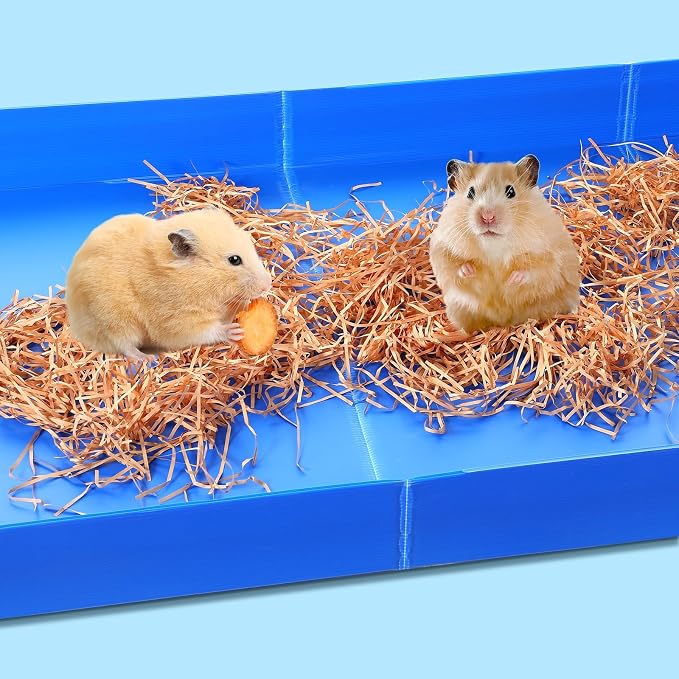 Thyle 2 Pcs Guinea Pig Cage Liner Corrugated Plastic Cage Liner Base 2 x 4 Panel Size 55" L x 27" w Guinea Pig Cages Bottom for Small Animals Hedgehogs Rabbits Cages Tray Blue - Image 6