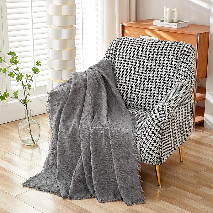 AIVIA Armless Loveseat Cover Sheet Blanket, Anti Slip Throw Cushion Covers for Armless Couches, 1 Cushion Love-Seat Furniture Decor Slipcovers Protector for Dogs Cats 71"x91" Dark Gray - Image 3