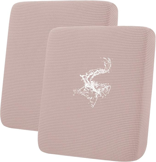 hyha Waterproof Couch Cushion Covers for Pets, Non Slip Sofa Seat Cover | Stretch Jacquard Fabric, Elastic Bottom, Non Slip Fit, Waterproof Protection, Pet Hair Protection (2 Pieces) by hyha