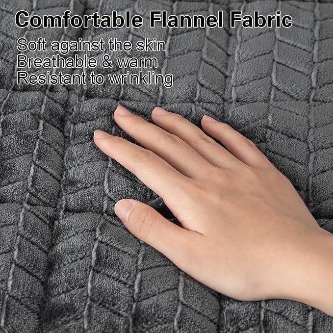 Thick Pet Couch Covers for Sofa (27.6"x70.9",Dark Grey) | Soft Sofa Covers for 3 Cushion Couch, Machine Washable，Non Slip Sofa Cover, Flannel Dog Pet Friendly Couch Covers Protector - Image 2