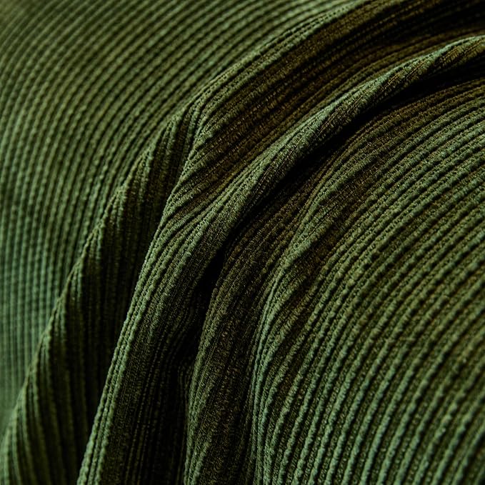 VClife Vintage Olive Green Striped Couch Cover with Tassel, 71" X 134" | Soft Thick Chenille Couch Covers for 3 Cushion Couch Sofa, Washable Sofa Covers for Sectional Sofa, Fade & Shrink Resistant - Image 8