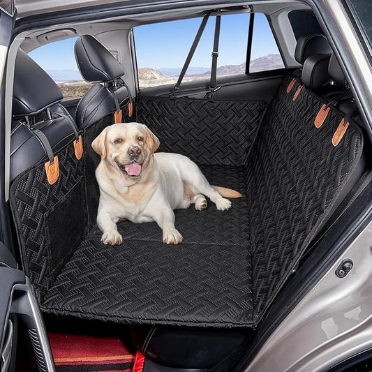 MAXFUT Dog Back Seat Extender,Backseat Pet Cover for Dogs,Rear Dog Car Seat Cover for Back Seat,Hard Bottom Car Seat Cover for Dogs, Dog Hammock for Car by Unknown