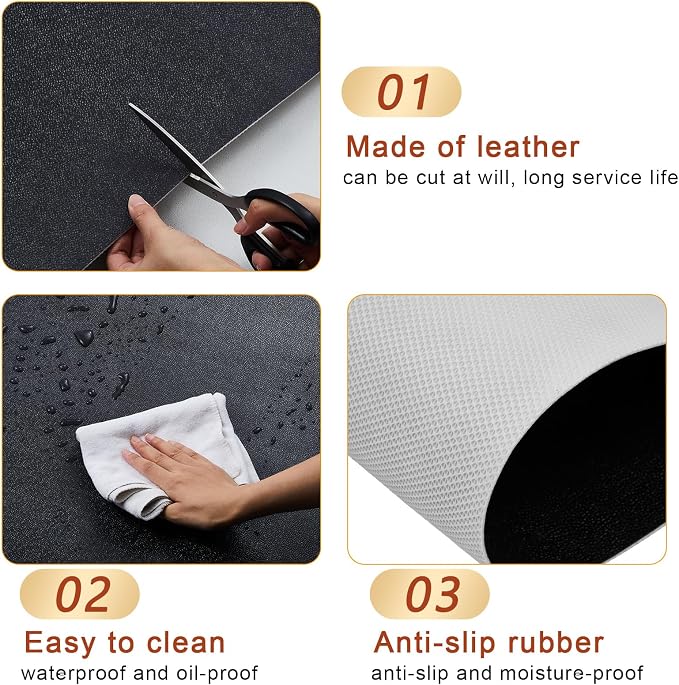 Drydiet PVC Pet Crate Floor Protection Mat 24" X 38" XXL Washable Floor Covering Reusable Waterproof Non Slip Rug Whelping Pad for Pet - Image 4