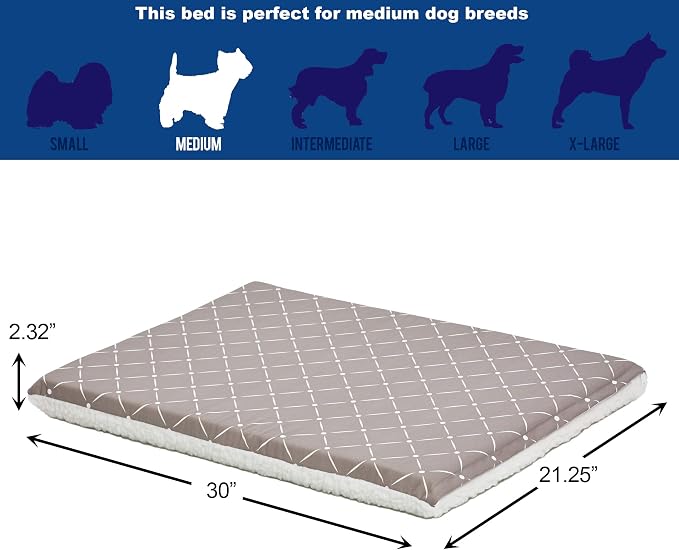 MidWest Homes for Pets Quiet Time Couture Paxton Pet Bed with Removable Pillow Cover, Mushroom, 30" - Image 5