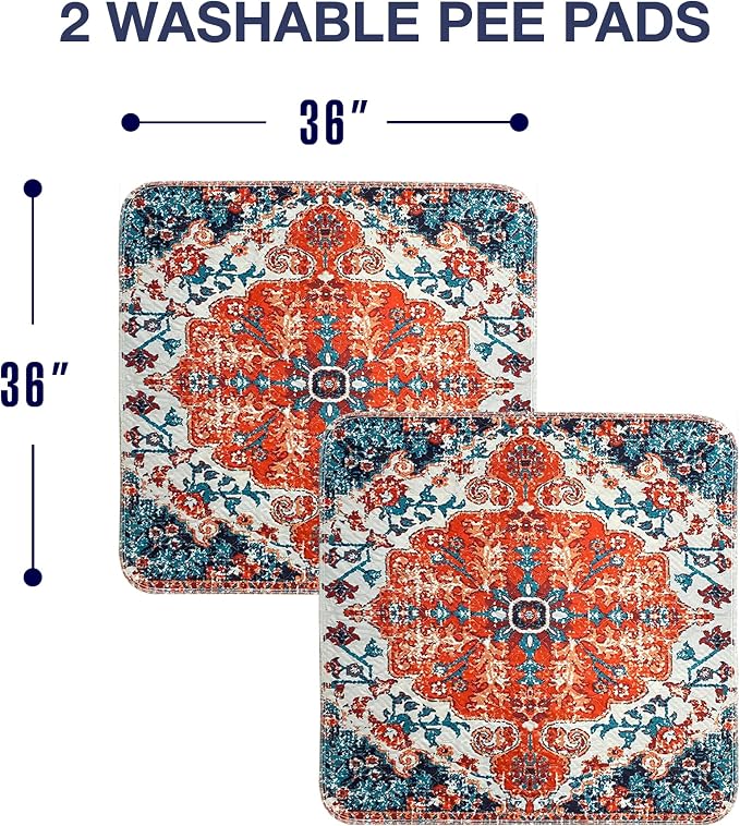 PUPIBOO Washable Pee Pads for Dogs and Cats - Super Absorbent Reusable Puppy Training Pads - 100% Waterproof, Leak-Proof & Non-Slip Whelping Pads for Pet Housebreaking - Image 8