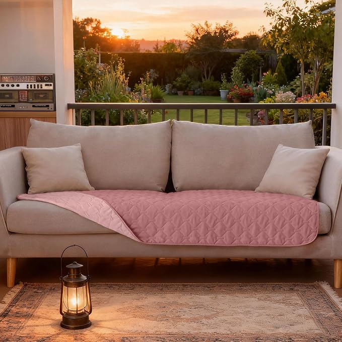 gogobunny 3X Stronger Waterproof Pet Blanket, Scratch Proof Furniture Protector for Dogs Cats, Reversible Cover 30x70 Inch, Dark Pink/Light Pink - Image 3