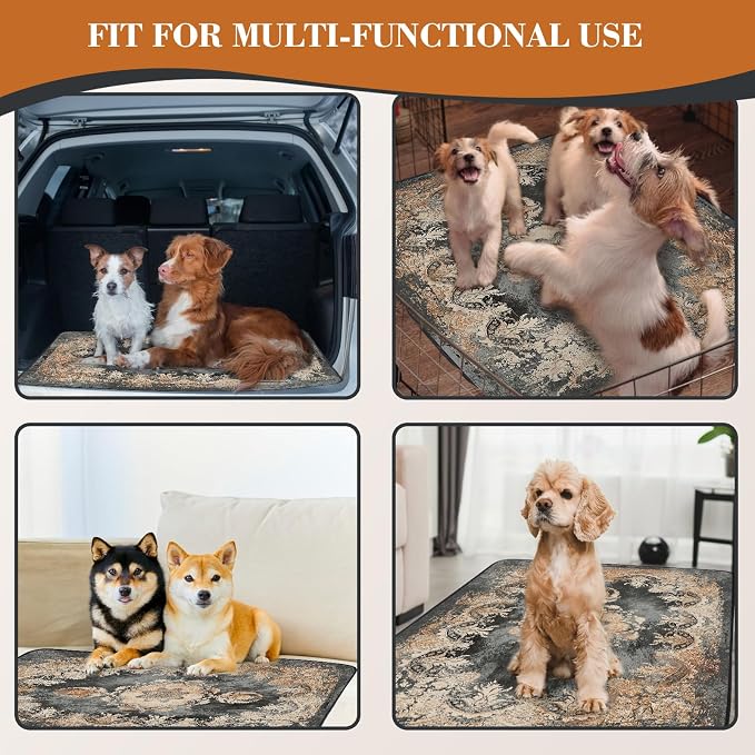 Dogcator Washable Pee Pads for Dogs, Reusable Puppy Training Pads 2 Pack. 36''x48'' Non-Slip and Leakproof Washable Pee Mat, Super Absorbent Dog Rugs, Whelping Pads for Crates and Floors - Image 6