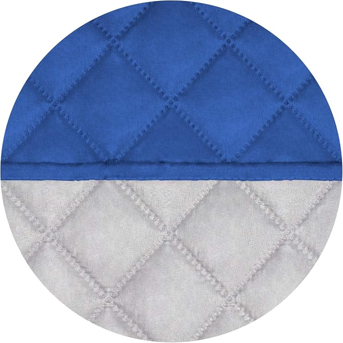 PureFit Reversible Quilted Couch Covers for Dogs Loveseat Sofa Cover 46.5” | Classic Blue/Ivory, Water Resistant Couch Protector, Washable Pet Couch Cover with Non Slip and Elastic Straps For Kids - Image 5
