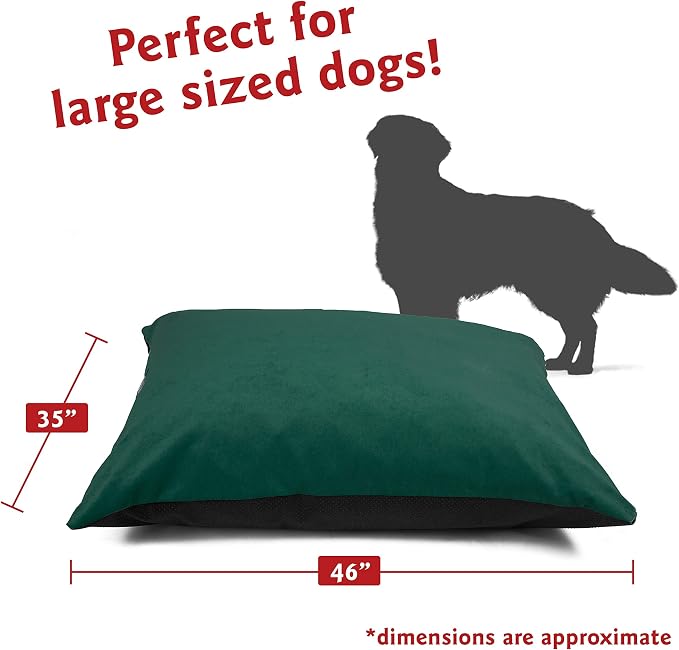 Majestic Pet Villa Marine Comfy Rectangle Dog Bed - Washable, Non Slip, Super Value Pillow & Kennel Bed - Large Breed, 46 x 35 Inch - Image 2