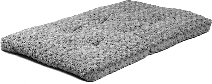 MidWest Homes for Pets XL QuietTime Deluxe Gray Ombré Swirl Plush Pet Bed, Machine Washable, Non-Skid Bottom, Soft Crate Mat for 48-inch Crates - Image 3