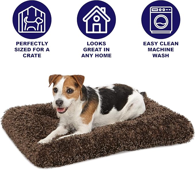 MidWest Homes for Pets Medium QuietTime Deluxe Coco Chic Pet Bed, Ultra-Soft & Overstuffed, Machine Washable, Fits 30-inch Crate - Image 3