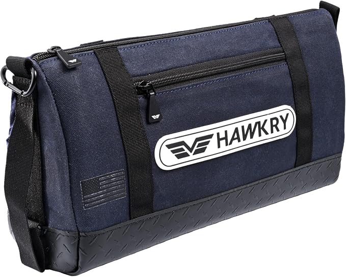 HAWKRY Heavy Duty Canvas Tool Bag – Waterproof Canvas Zipper Pouch, Garden Tool Bag, Construction Bags Heavy Duty, Small Zipper Pouch, Motorcycle Tool, Multipurpose Fishing Bag by HAWKRY