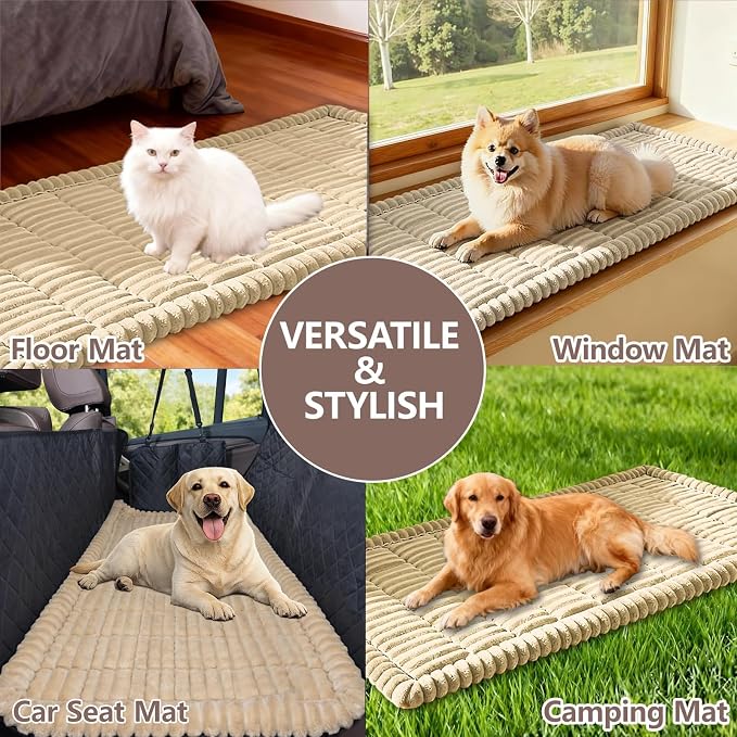 Couch Cover for Dogs Washable,Non Slip Fuzzy Durable Pet Friendly Cozy | Soft Slipcovers for 3 Cushion Sofa Cover,Plush Thick Protector Fits Mat Bed Leather & Fabric Couches (Light Grey 27.6"x70.9") - Image 6