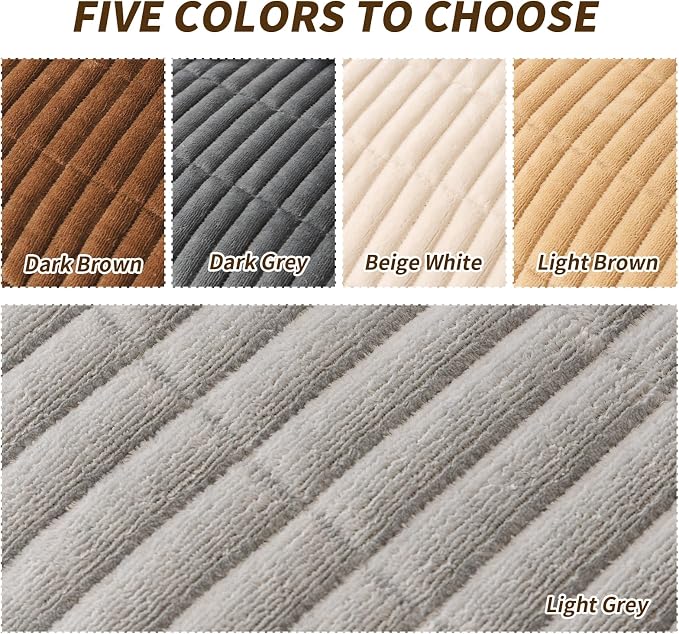 Couch Covers for Dogs, Velvet Dog Couch Cover, Pet Couchs Covers for 3-Seater, Couchs Protector for Dogs, Sofa Cover for Pets Washable(1PC, Light Grey, 27.6"×82.7", 3-Seater) - Image 4