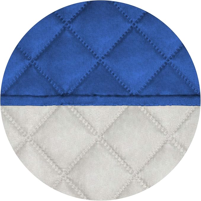 PureFit Reversible Quilted Couch Covers for Dogs Sofa Cover 4 Seater 88" | Classic Blue/Ivory, Water Resistant Couch Protector, Washable Pet Couch Cover with Non Slip and Elastic Straps For Kids - Image 5