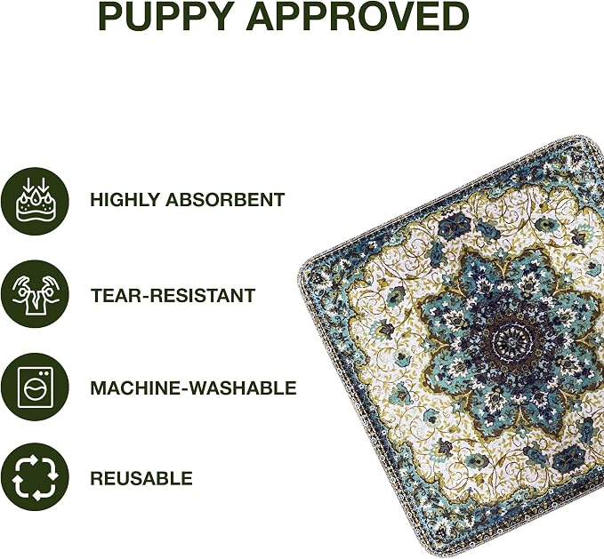 PUPIBOO Washable Pee Pads for Dogs and Cats - Super Absorbent Reusable Puppy Training Pads - 100% Waterproof, Leak-Proof & Non-Slip Whelping Pads for Pet Housebreaking - Image 3