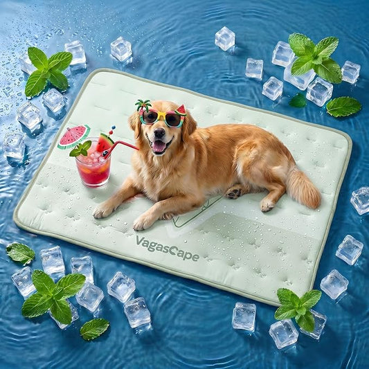 Vagascape 3.0 Supportive Double Sided Dog Cooling Mat | Thick Durable Pet Cooling Mat for Extra Large Pet, 47" x 28" Washable Cooling Mat for Dog Outdoor and Indoor by Vagascape