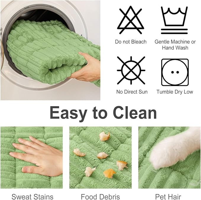 hyha Couch Cover for Dogs, Washable Non Slip Plush Flannel Sofa Protector | Thick Flannel, Silicone Anti-Slip Backing, Pet Hair & Scratch Protection, Fits Sofa & Loveseat (27.6" x 59") - Image 7