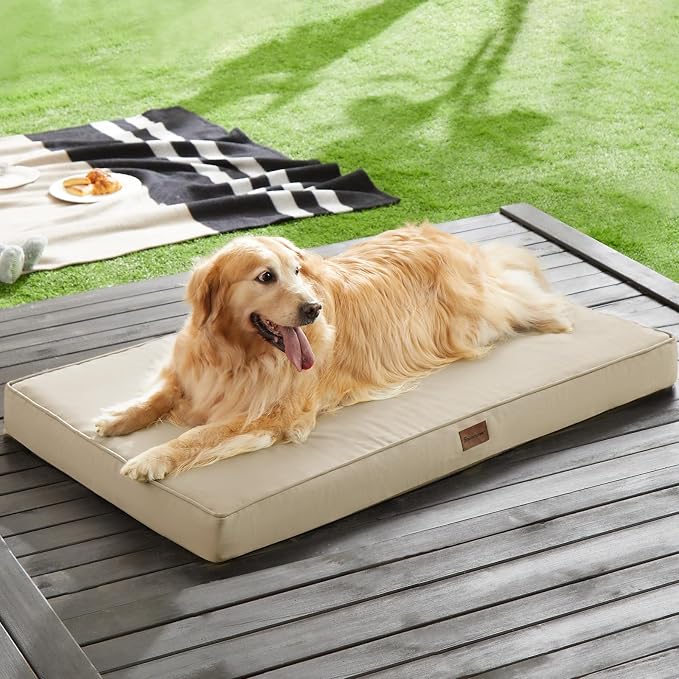 BFPETHOME Outdoor Waterproof Dog Bed for Large Dogs, Washable Cover, 36" | Outdoor & Indoor Use, Waterproof, For Medium, Large, Extra Large Dogs, Orthopedic, Egg Crate Foam, Up to 60 lbs - Image 2