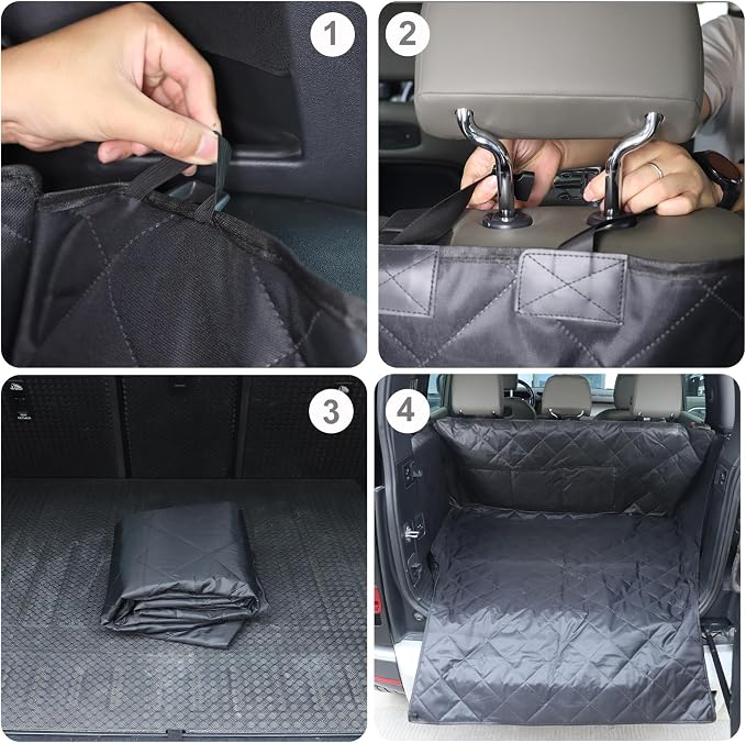 HAPPYHORSE Pet Dog Trunk Cargo Liner Compatible with Land Rover Defender 110 2020-2024 Cargo Cover Waterproof and Non-Slip Dog seat Cover Cargo Liner Area Protector Cover (Style A) - Image 5