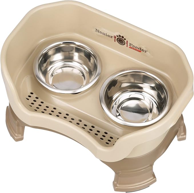 Neater Feeder Deluxe Mess-Proof Elevated Dog Bowls for Small Dogs (Up to 19 lbs), 2 Height Adjustable (6” & 7.5”) No-Spill Raised Dog Bowl Stand, Stainless Steel Food Bowl Set, Made in USA, Cappuccino - Image 9